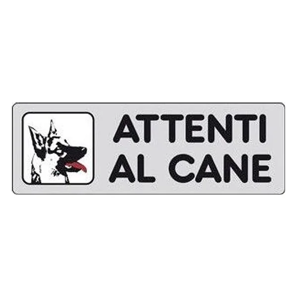 Etichetta Adesiva 150X50 Attenti al Cane – cod. CPD26458