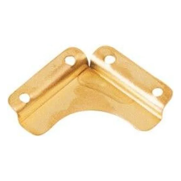 Fermaspecchi Liscio Acciaio Ottonato 30X30 mm – cod. CPD9829