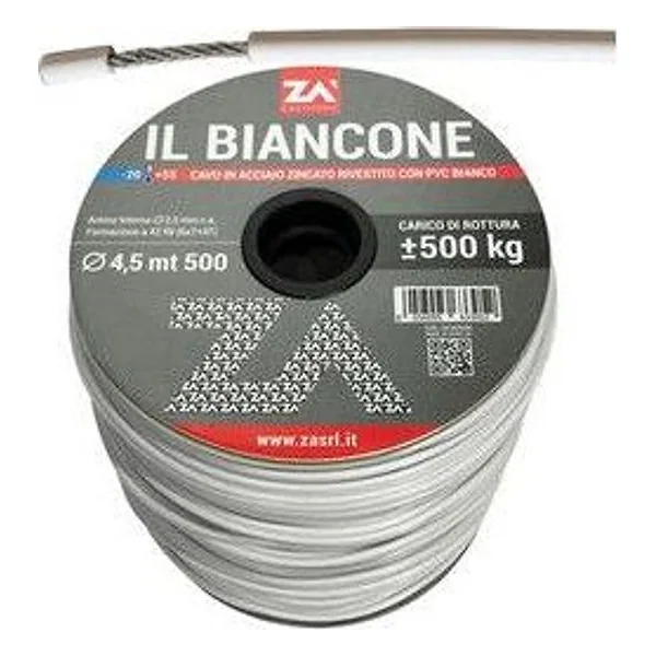 Filo Stendibiancheria Biancone Acc Zin D 4,5 mm – cod. CPD19433