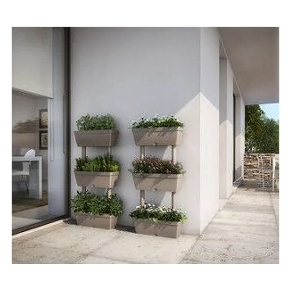Fioriera Multipla 50X17XH100 cm Tortora – cod. CPD92853