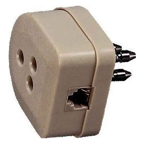 Fme 22.170 Spina Telefonica + Presa Plug 6-4C – cod. CPD5763