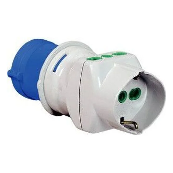 Fme 73.090 Adattatore Cee 2P+T-2 Schuko/Bip 220V IP44 – cod. CPD5546