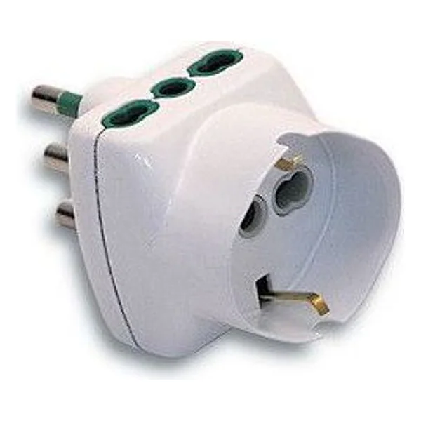 Fme 82.240 Adattatore 16A 2P+T 2 Prese Bipas Schu – cod. CPD48318
