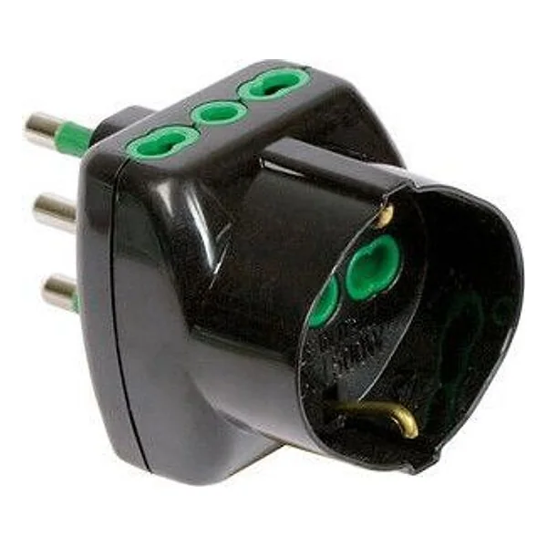Fme 82.241 Adattatore 16A 2P+T-2 Bipas Schuk Nero – cod. CPD504744