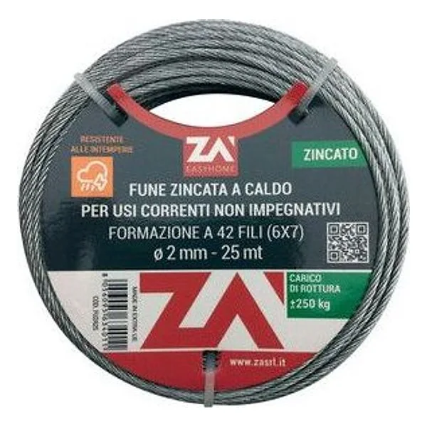 Fune Acciaio Commerciale 42F D 2MM CF 10M – cod. CPD514393