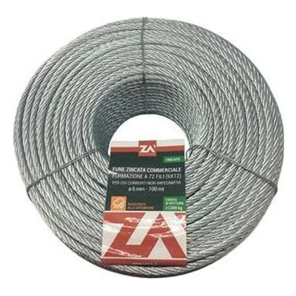 Fune Acciaio Commerciale 72F D 4MM CF 25M – cod. CPD514398