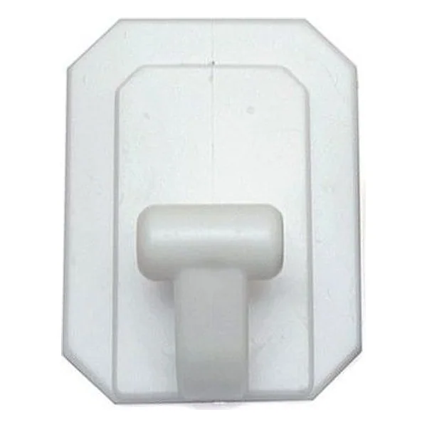 Gancio Adesivo Gigante Plastica 60X80 mm Bianco – cod. CPD4414