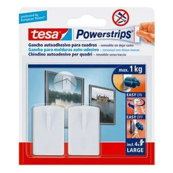 Gancio Adesivo Tesa Powerstrips Quadro 2 PZ – cod. CPD90805