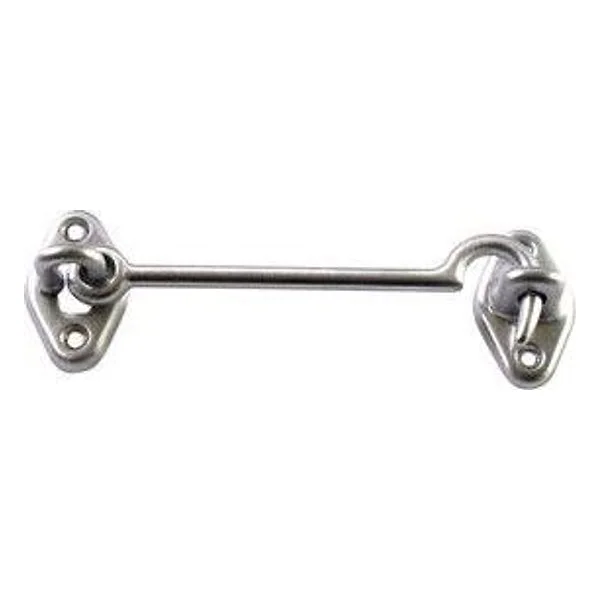 Gancio Fermafinestra Ottone Cromo Satinato 120 mm – cod. CPD95626