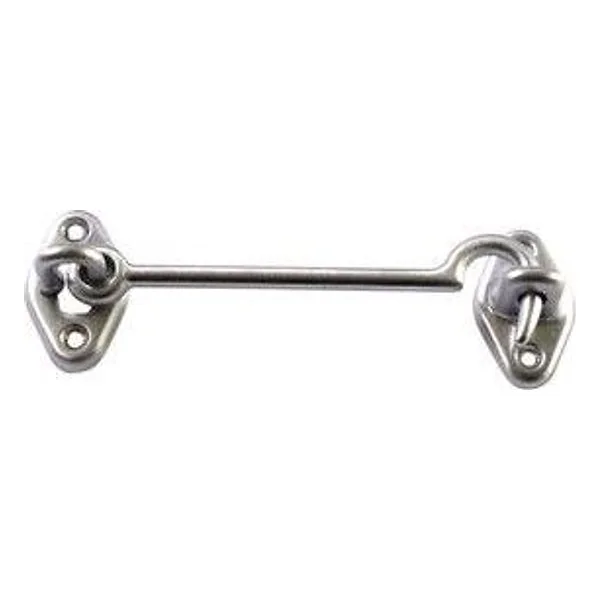 Gancio Fermafinestra Ottone Cromo Satinato 80 mm – cod. CPD95624