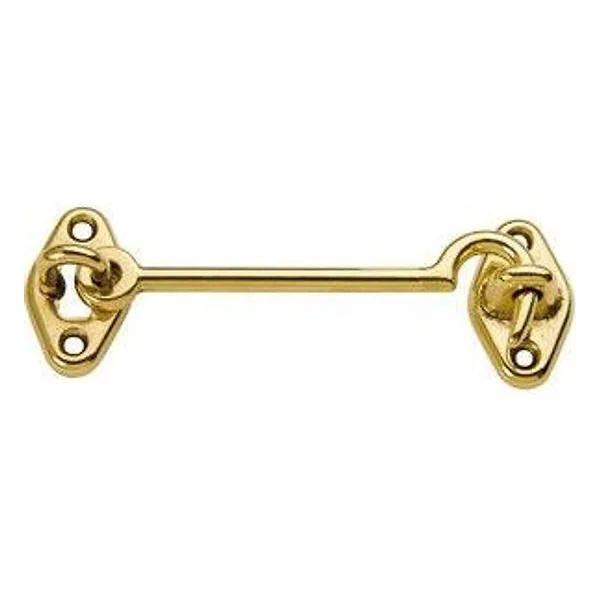 Gancio Fermafinestra Ottone Lucido 100 mm – cod. CPD4313