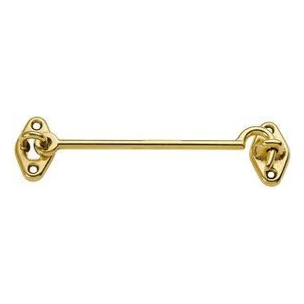Gancio Fermafinestra Ottone Lucido 140 mm – cod. CPD4410