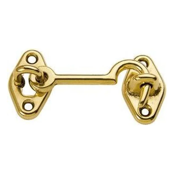 Gancio Fermafinestra Ottone Lucido 60 mm – cod. CPD4311