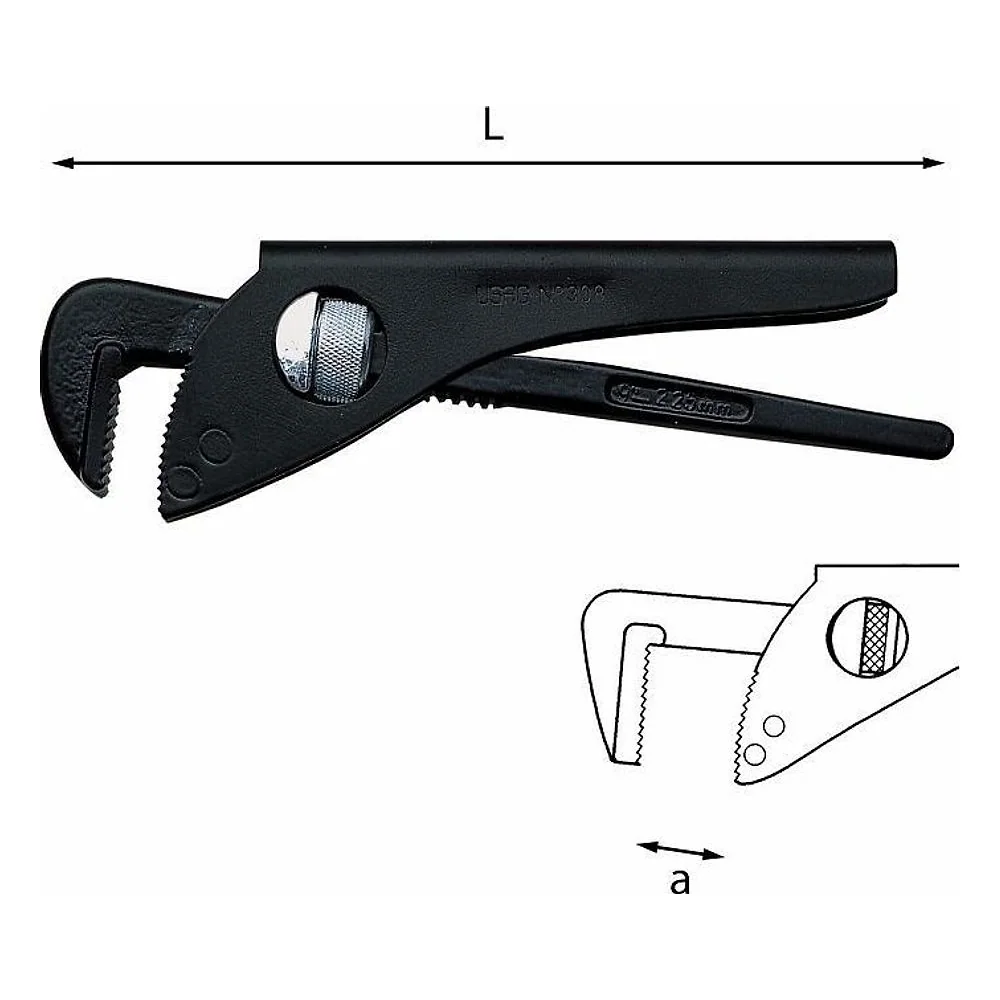 Giratubi Modello Leggero con Ganasce a 90° 308 Usag – cod. U03080004