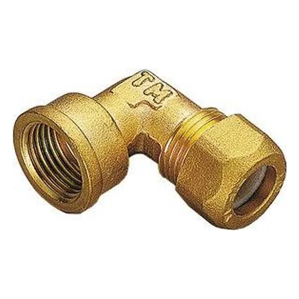 Gomito Ottone Bicono F/Gas 12X1/2 Pesante – cod. CPD26614