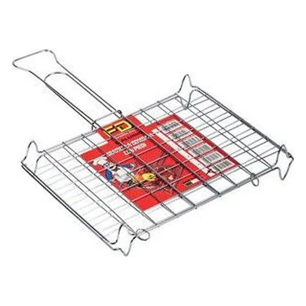 Graticola Doppia Bombata con Piedi 25X25 cm – cod. CPD501431
