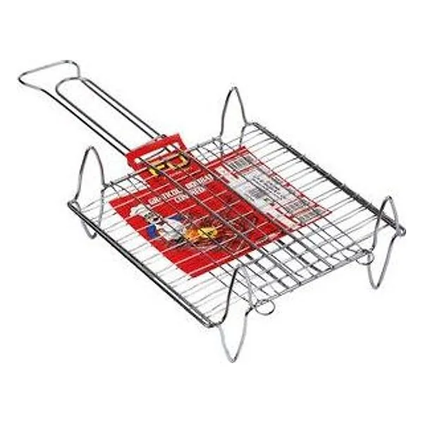 Graticola Doppia Bombata con Piedi 27X27 cm – cod. CPD99551