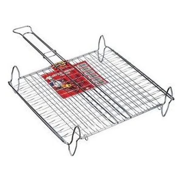 Graticola Doppia Bombata con Piedi 37X27 cm – cod. CPD99552