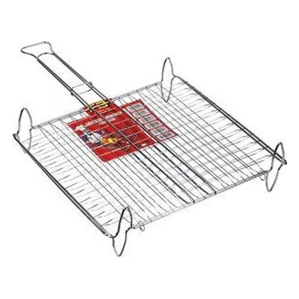 Graticola Doppia Bombata con Piedi 40X30 cm – cod. CPD99553