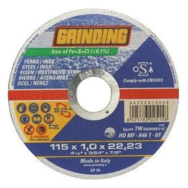 Grinding Disco Ferro 115X1,0 Hdmf – cod. CPD10115