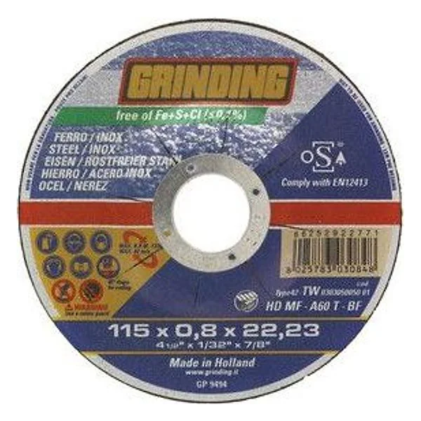 Grinding Disco Ferro Piano 115X0,8 Hdmf – cod. CPD4788