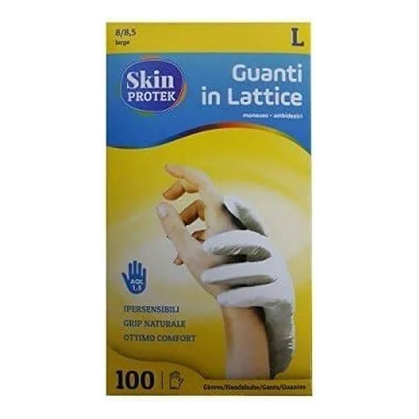 Guanti monouso in lattice Skin Proteck – cod. SKINP