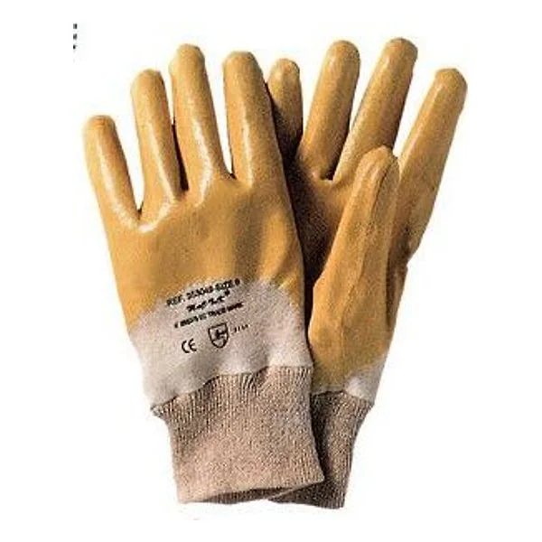Guanti Nitrile con Polso Giallo