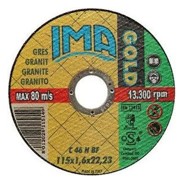Ima Disco per Ceramica Gold Piano D 115X1,6 mm – cod. CPD31454