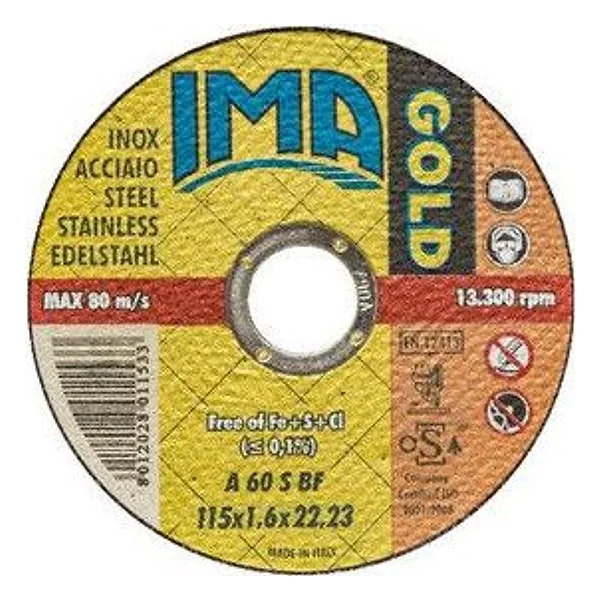 Ima Disco per Inox Gold Piano D 115X1,6 mm – cod. CPD981