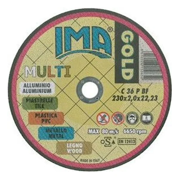 Ima Disco Universale Gold Piano D 230X2,0 mm – cod. CPD93245