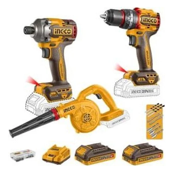 Ingco Kit CIDLI207681+CIRLI20281+CABLI20028+CIDLI207681 – cod. INCCOSLI250182E