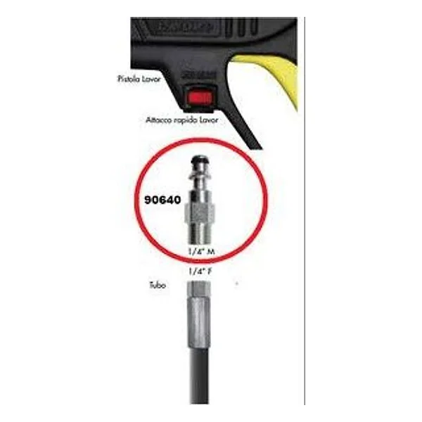 Innesto Rapido per Idropulitrice 1/4" M – cod. CPD90640