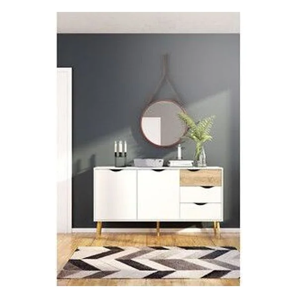 Kit Credenza 2 Ante + 3 Cassetti 147X39X91 Oslo – cod. CPD78996
