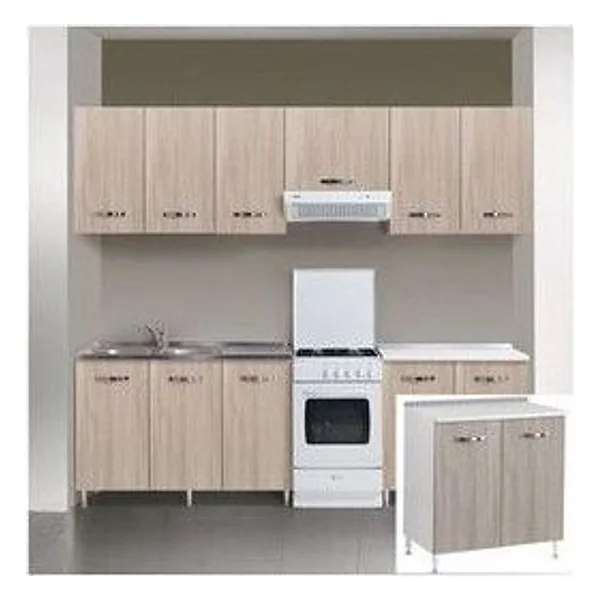 Kit Cucina Base 2 Ante 80X50XH85 cm Olmo – cod. CPD17597