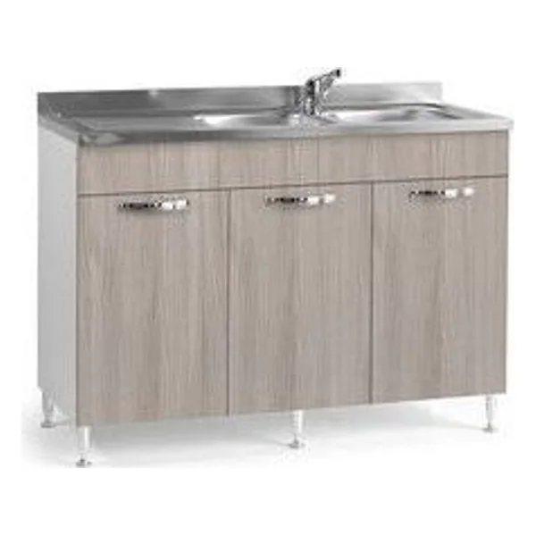 Kit Cucina Base 3 Ante 120X50XH85 cm senza Lavello Olmo – cod. CPD17611