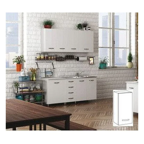 Kit Cucina Pensile 1 Anta 40X30XH72 cm Bianco . – cod. CPD96427