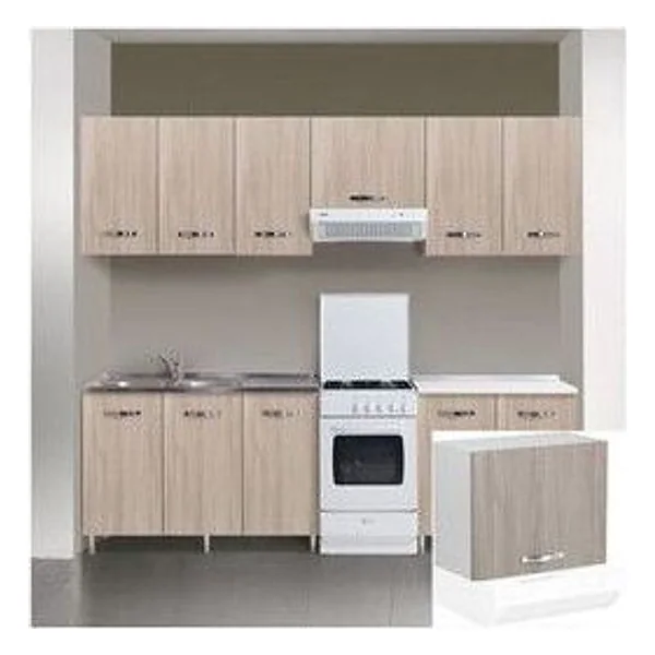 Kit Cucina Pensile 1 Anta Sopracappa 60X32XH49 cm Olmo – cod. CPD17590