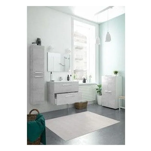 Kit Mobile Bagno Aruba 2 Cass 80 Sosp Cemento – cod. CPD99134