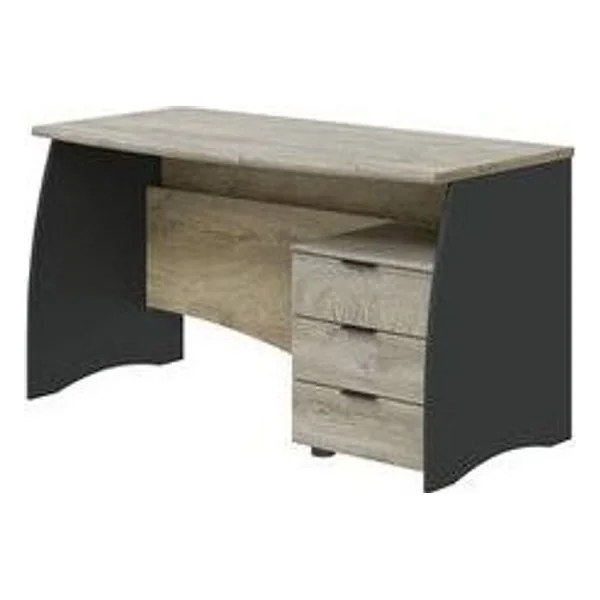 Kit Scrivania Estil con 3 Cassetti 136X67X74 Rovere Antrac – cod. CPD502307