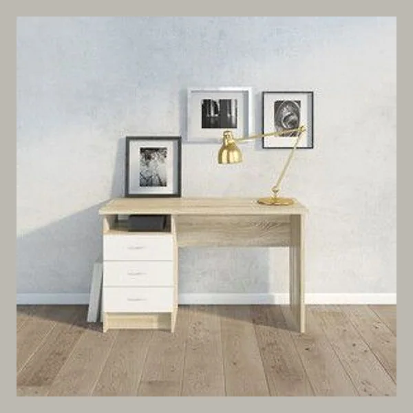 Kit Scrivania Function Plus 120X48X72 Rovere Bianco – cod. CPD7579