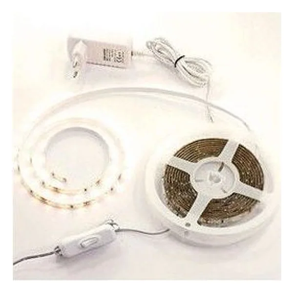 Kit Strip Led 7,2W 3 M IP54 Calda – cod. CPD677410