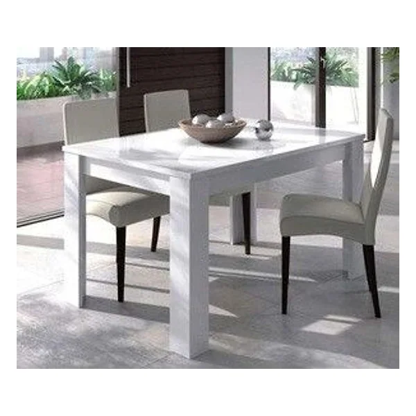 Kit Tavolo Kendra 140/190X90XH78CM Bianco Lucido – cod. CPD96245