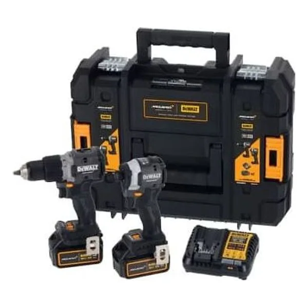 Kit trapano XR 18V + Avvitatore impulsi 206Nm XR 18V 5Ah McLaren DEWALT – cod. DCK200MP2T-QW