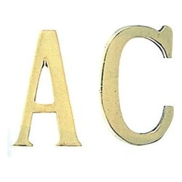 Lettera D in Ottone 75 mm – cod. CPD4524