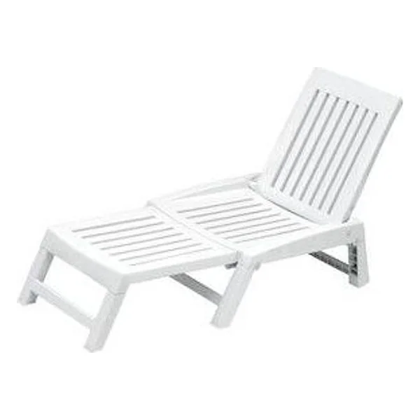 Lettino in Resina Orfeo Bianco – cod. CPD94107