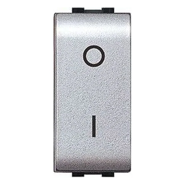 Life 4009 Tec Interruttore Bipolare Argento Satin – cod. CPD92217