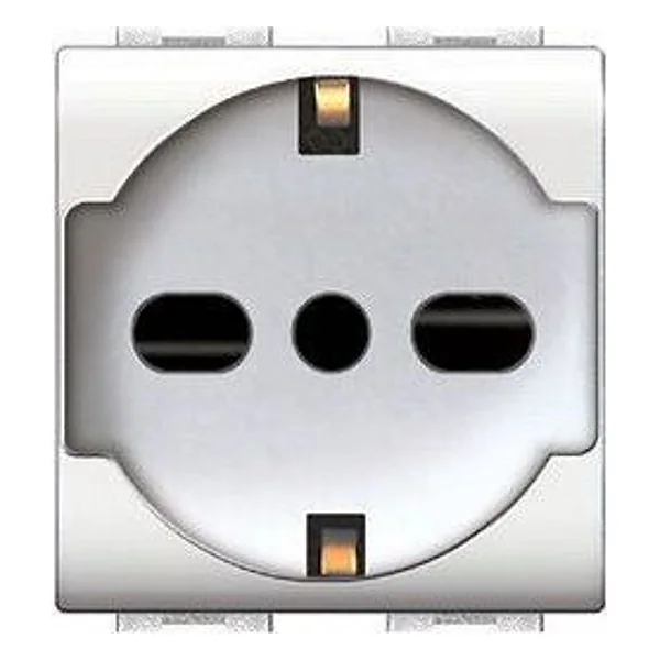 Life 4050 WH Presa Schuko Bipasso Bianco – cod. CPD84017