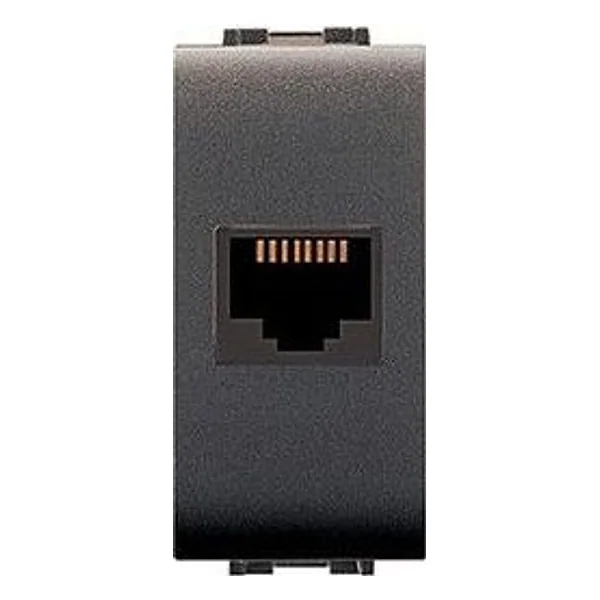Life 4084 Presa Telefonica RJ11 Plug 6/4 Grigio Ant – cod. CPD41675