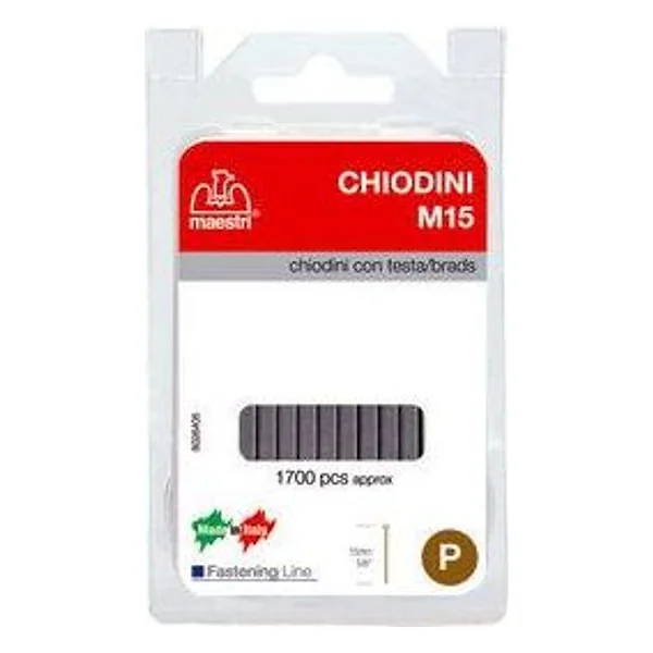 Maestri Blister Chiodini M15 per Fissatrice 1700 PZ – cod. CPD36449