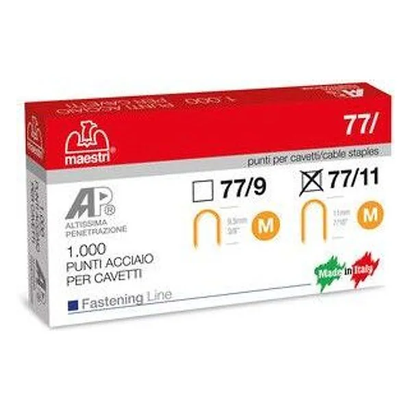 Maestri Punti Spillatrice 77/11 da 1000 PZ – cod. CPD21334